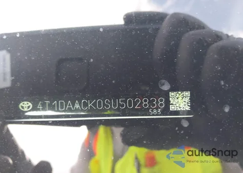 2025 Toyota Camry Le from USA, damaged, VIN 4T1DAACK0SU502838